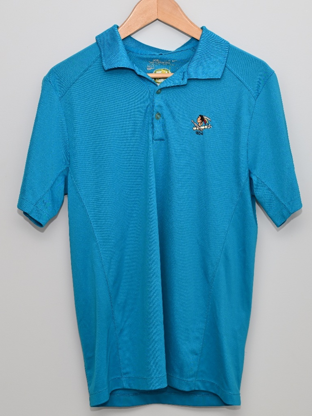 Men's Nike Philadelphia Cricket Club Golf Polo Size Small Teal Blue